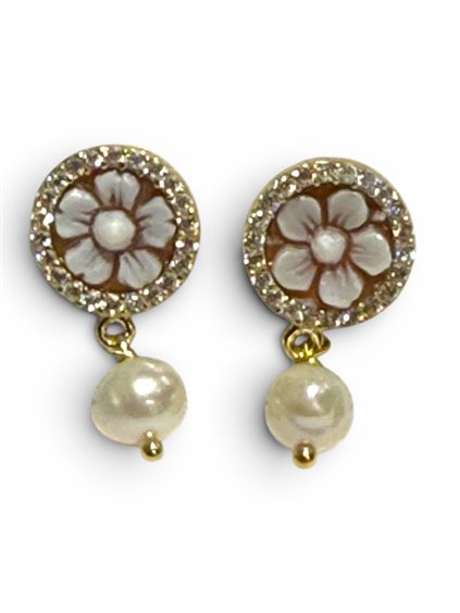 Ohrringe Mandile 1922 Dame Cammei  in Silber Conchiglia 2KK64486 - 2KK64486